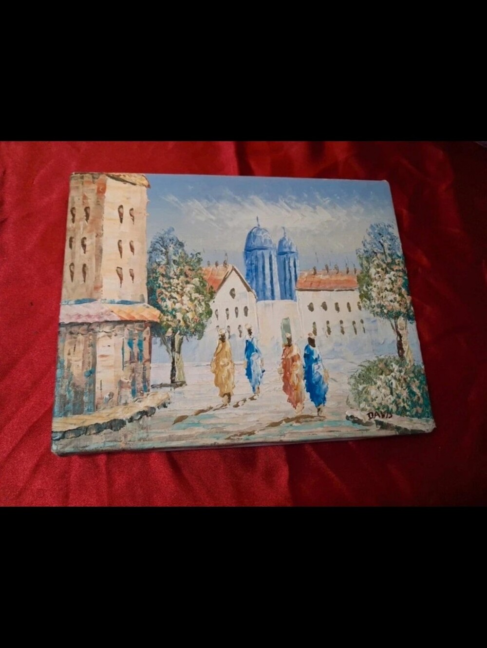 Vintage Davis Oil Painting